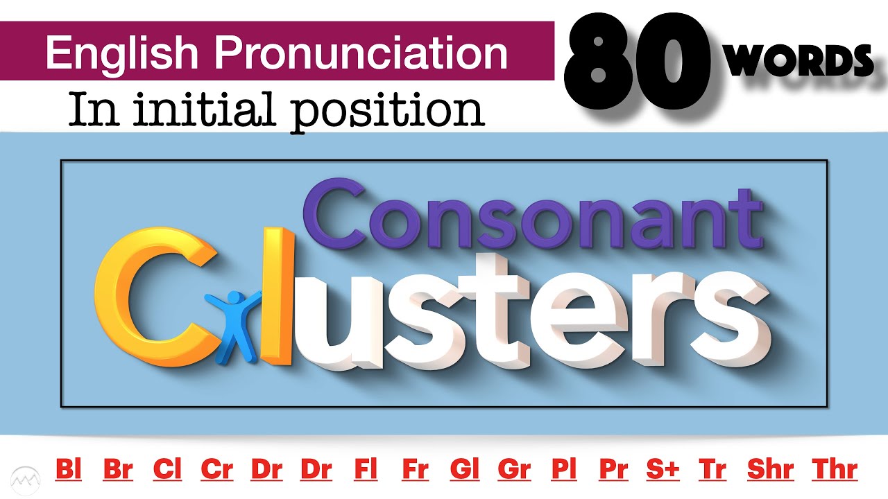 80 Consonant Clusters in English Pronunciation