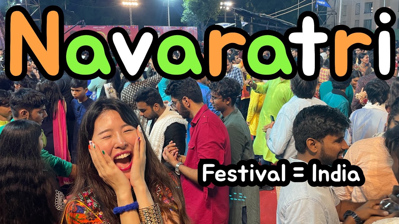 🇮🇳[Indian Travel 6] First Korean to Enjoy Navaratri Festival in India | Durga Puja | 축제는 인도!