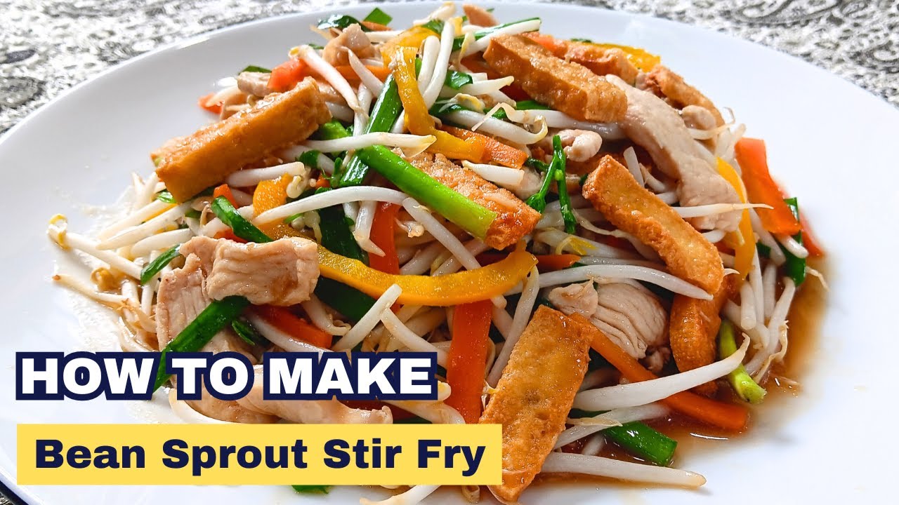 If you LOVE Stir Fry, TRY THIS! BEAN SPROUT STIR FRY! ( Tutorial In 5 Mins )
