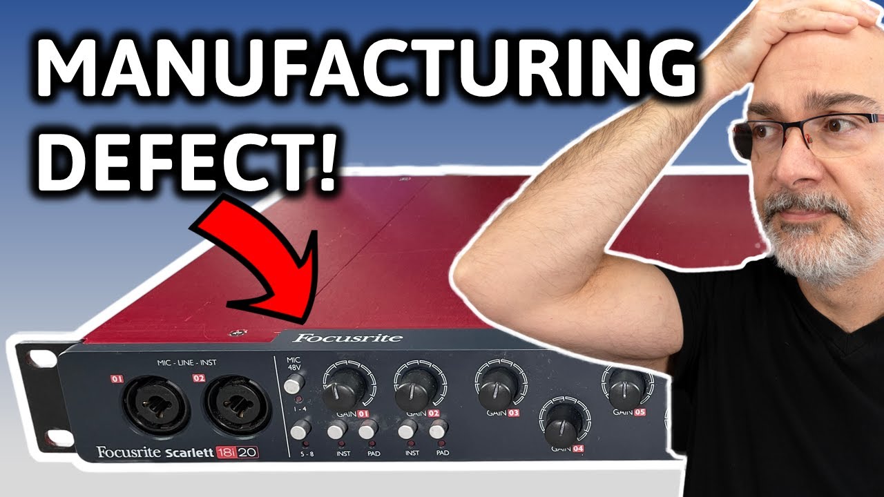 This Focusrite 18i20 surprised me with many faults!