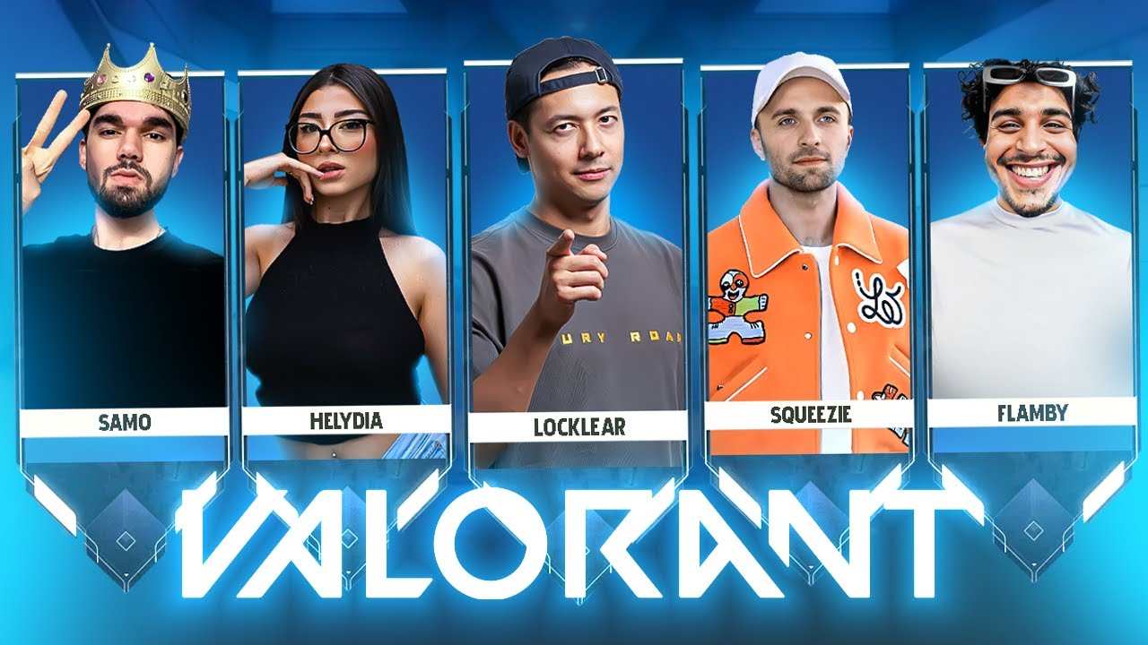 LA PIRE TEAM JAMAIS VU !? ► VALORANT Ft. SQUEEZIE, HELYDIA, FLAMBY & SAMO