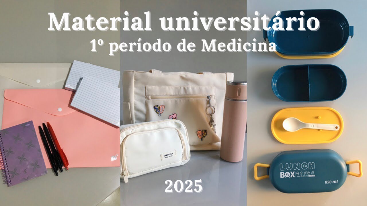 MEU MATERIAL UNIVERSITÁRIO | 1º período da faculdade de medicina 🩺✨