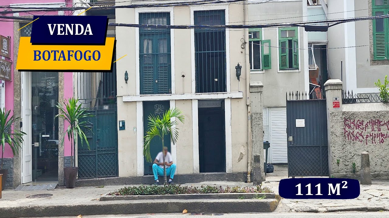 BOTAFOGO RUA MUNIZ BARRETO JUNTO SHOPPING BELÍSSIMA CASA HISTÓRICA COMERCIAL PARA REFORMAR 111M2