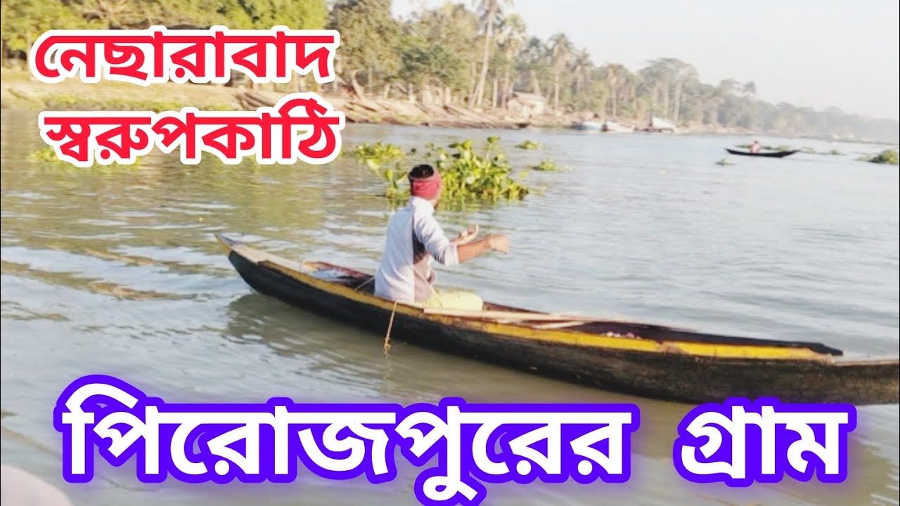 পিরোজপুরের গ্রাম। নেছারাবাদ স্বরুপকাঠির গ্রাম। Village of Pirojpur. Nesarabad Sawrupkathi village 