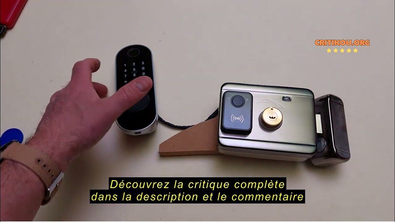 Avis sur la FTes RFKits Serrure de Porte &agrave; Empreinte Digitale,Verrou de Clavier sans Cl&eacute; avec Entr&eacute;e