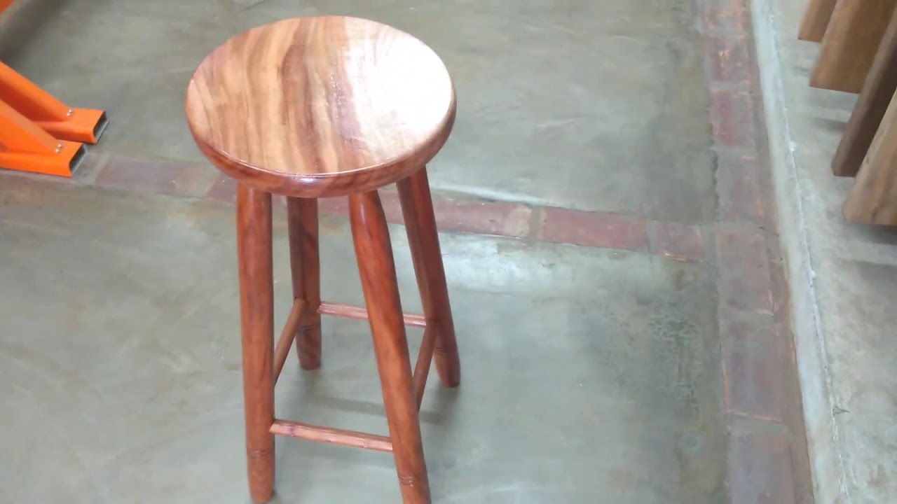 Banqueta Banco Banquinho De Madeira Grande Resistente