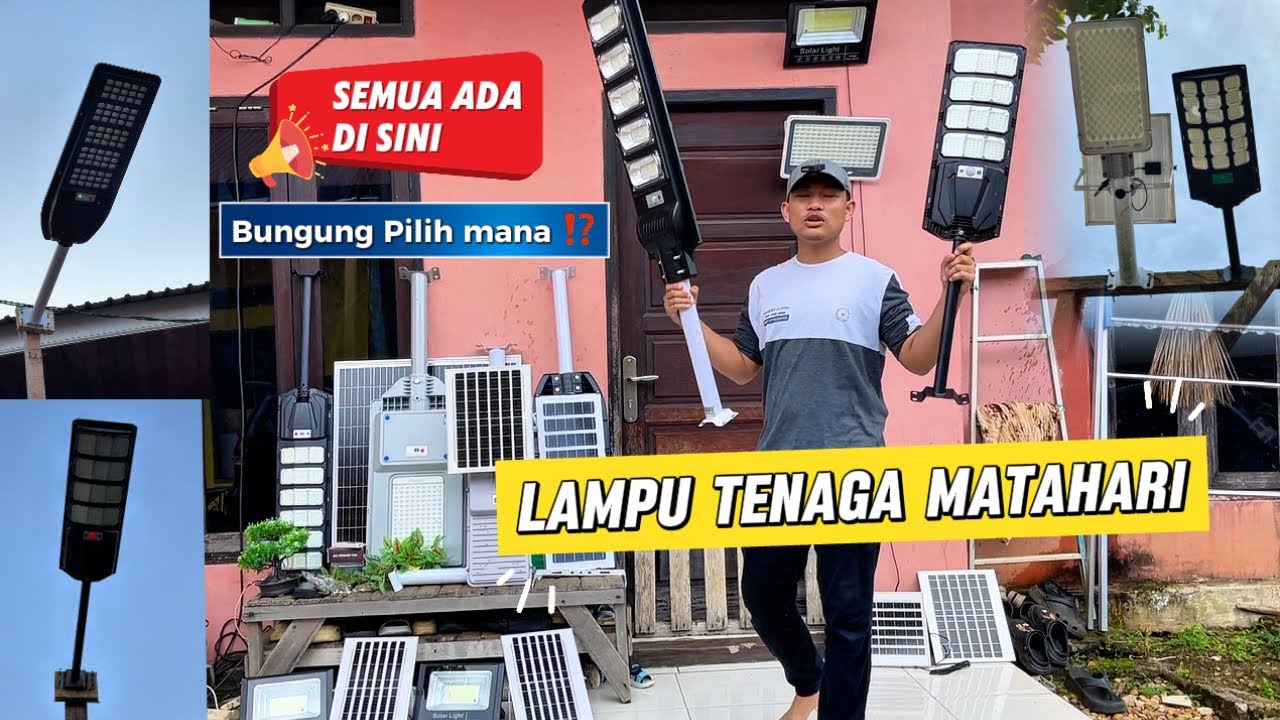 Ini kan Yang Kalian Cari ⁉️ Cara Memilih Lampu Jalan Tenaga Surya Yang Benar Dan Tahan Nyala 12 jam