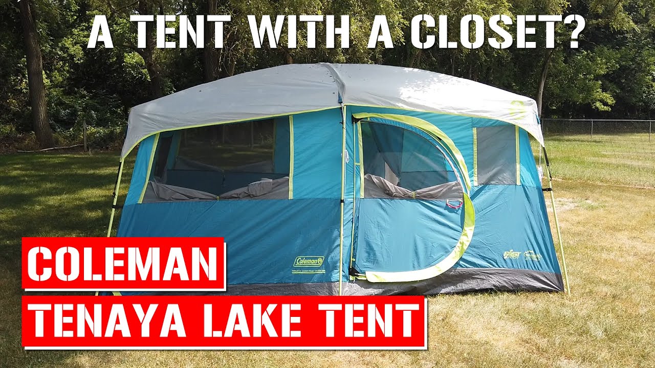 A tent with a closet in it! Coleman Tenaya Lake Fast Pitch 8 Person Tent