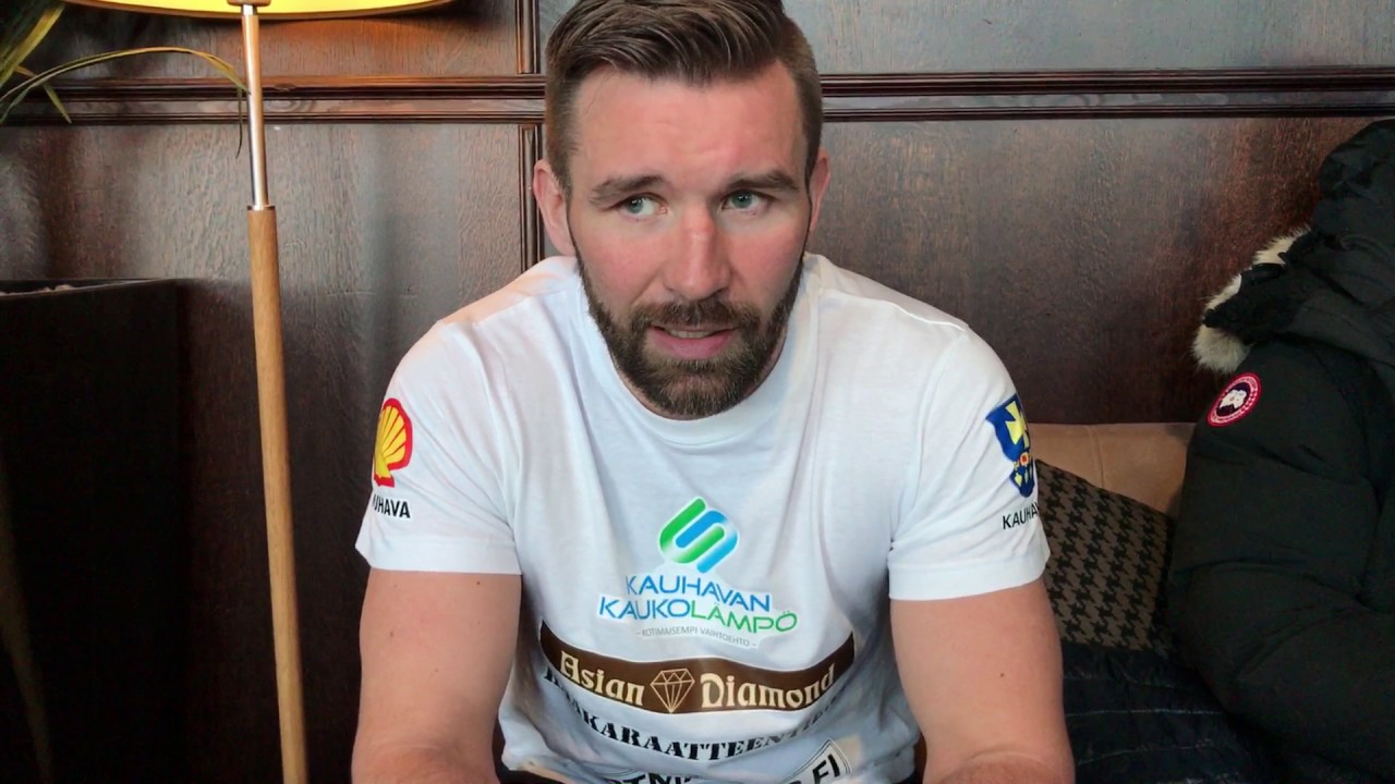 Juho Haapoja punnituksen j&auml;lkeen, Helsinki 24.3.2017