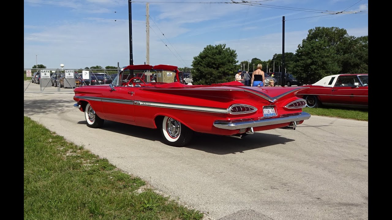 1959 Chevrolet Chevy Impala Convertible in Roman Red & Engine Start My Car Story with Lou Costabile