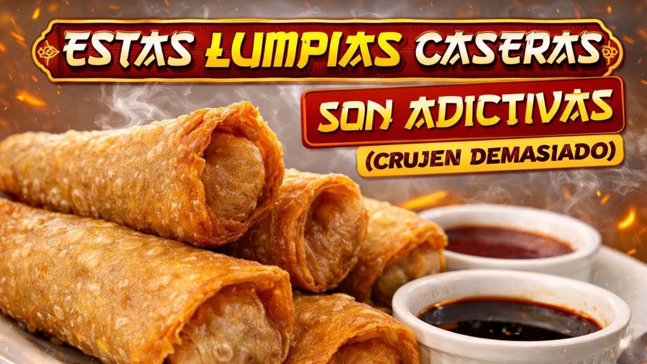 Estas Lumpias Caseras Son Adictivas (Crujen Demasiado) 🤯