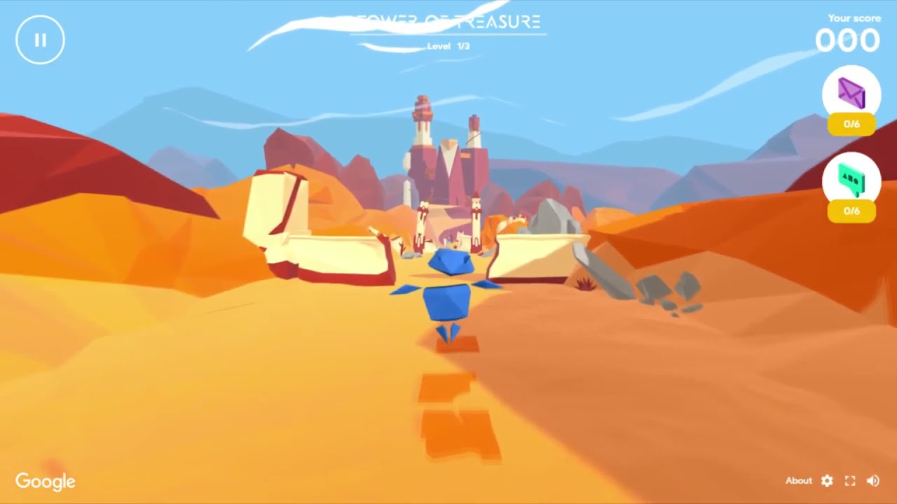 Playing Interland : Tower of Treasure