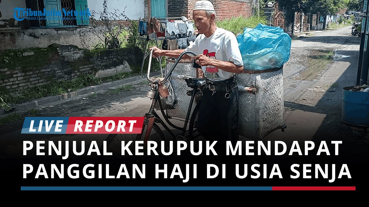 Bertahun-tahun Mengayuh Sepeda Ontel Jualan Kerupuk, Sutaji Mendapat Panggilan Haji di Usia Senja