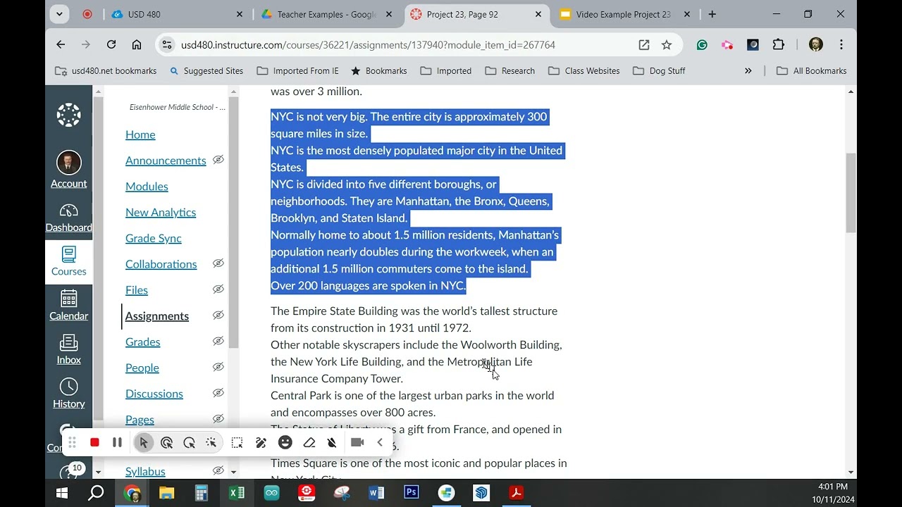 Project 23, Video Instructions