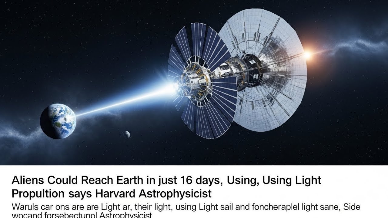 Aliens could Reach Earth in just 16 days, using Light sail production, says Harvard Astrophysicist
