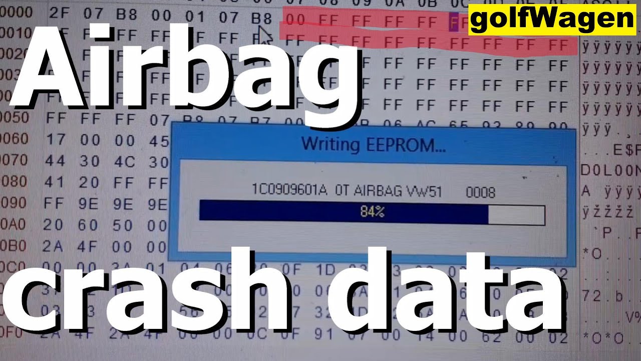 VW Airbag 00595 Сброс данных о столкновении