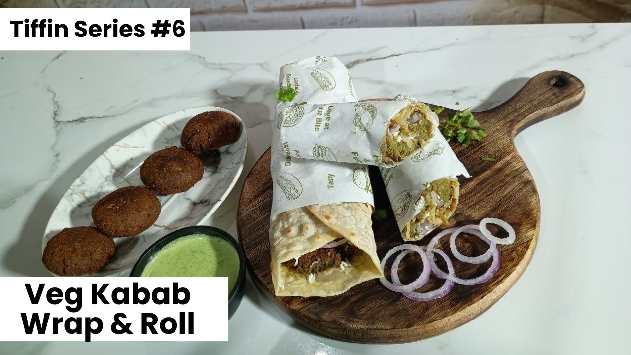 Veg Kabab Wrap & Roll 🌯 | Healthy Tiffin Recipe | Tiffin Series #6 | HerCraft Kitchen