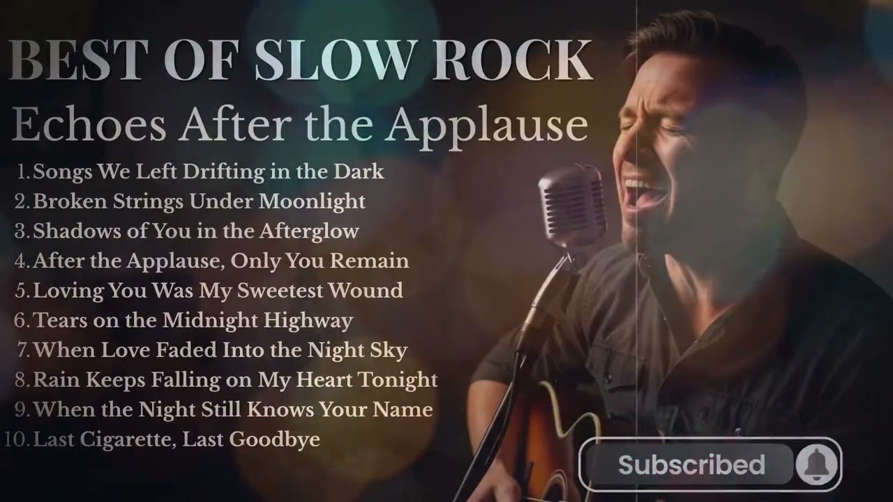 Songs We Left Drifting in the Dark🎼Lonely Night Slow Rock Mix | Memories That Never Fade