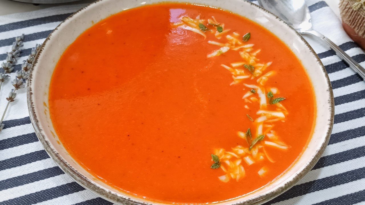 FAVORİMİZ OLDU😋👌 KÖZLENMİŞ BİBER ÇORBASI TARİFİ - Köz Kırmızı Biber Çorbası Nasıl Yapılır?