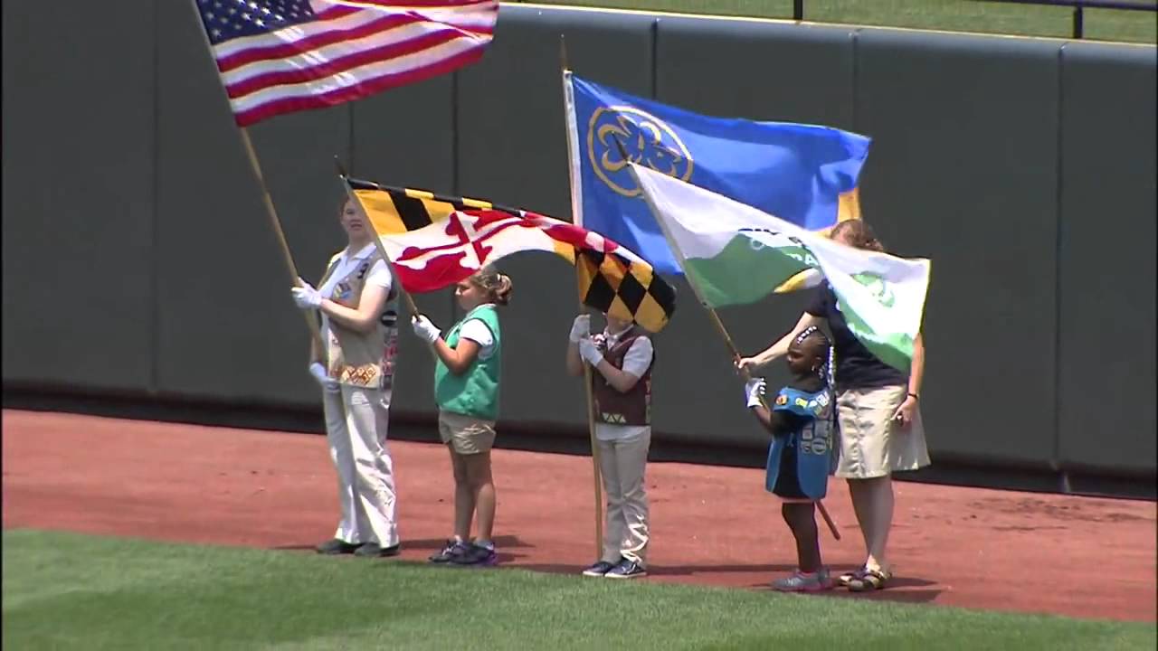Landau Murphy Jr. sings the National Anthem at Oriole Park at Camden Yards