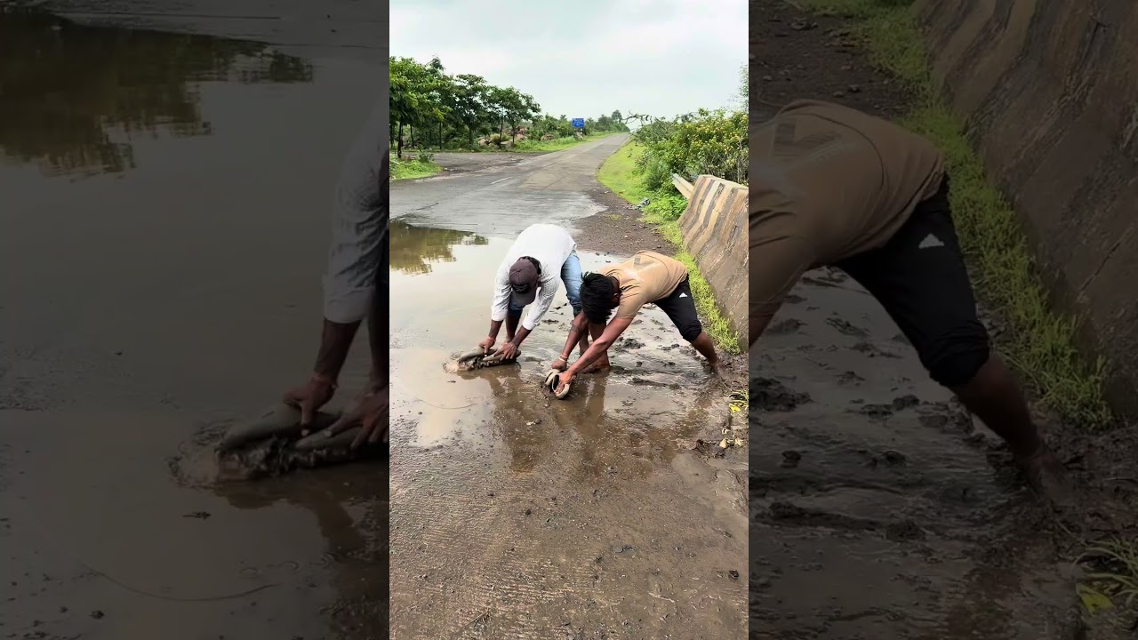 The road was waterlogged; we cleared the water. #cleanroad #roadsafety