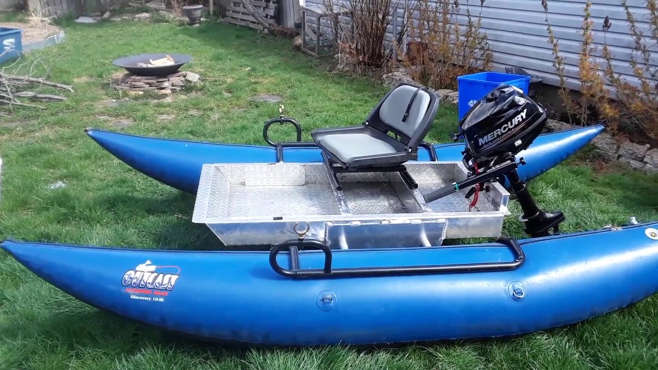My gas powered inflatable pontoon boat