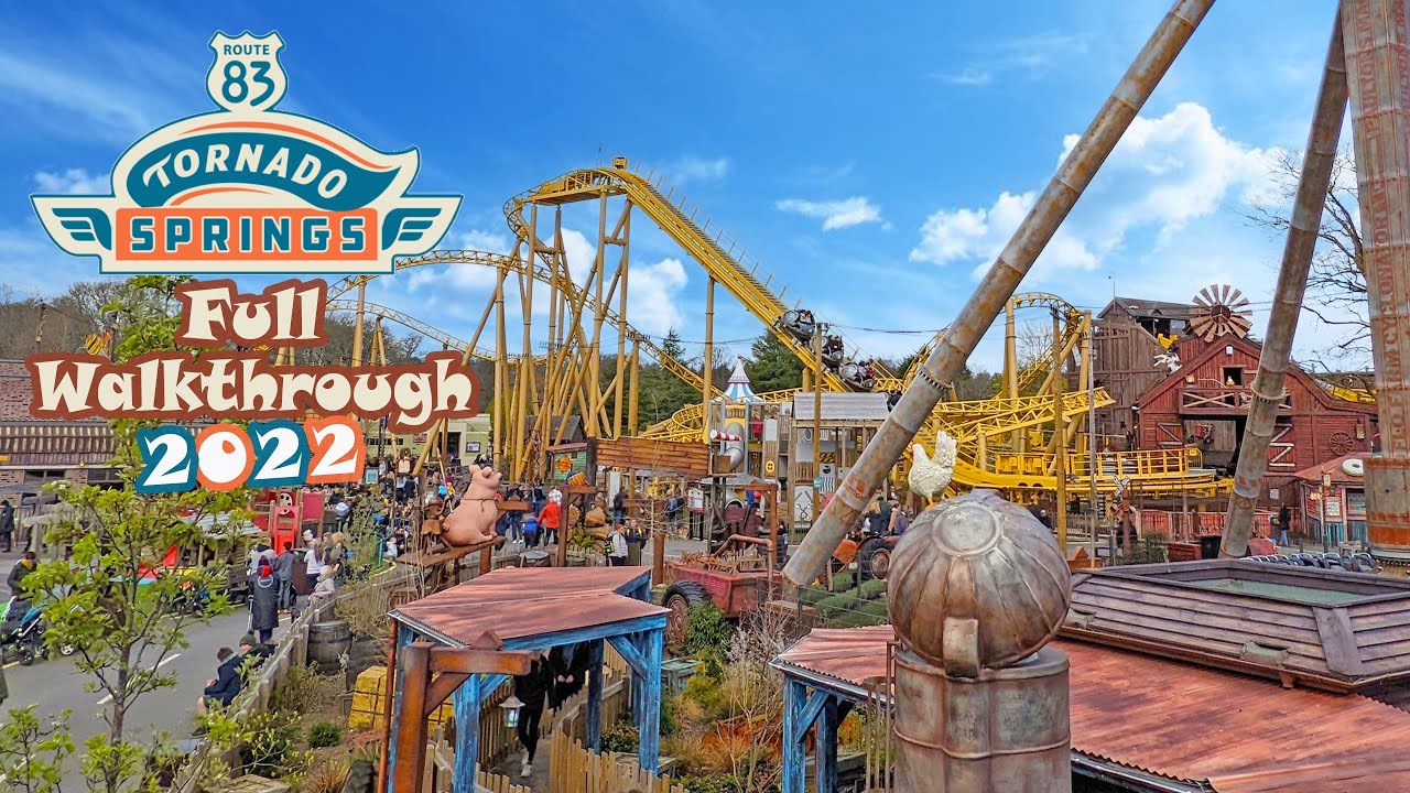 Tornado Springs Full Walkthrough | Every Area, Ride and Attraction (April 2022) [4K Ultra Wide]