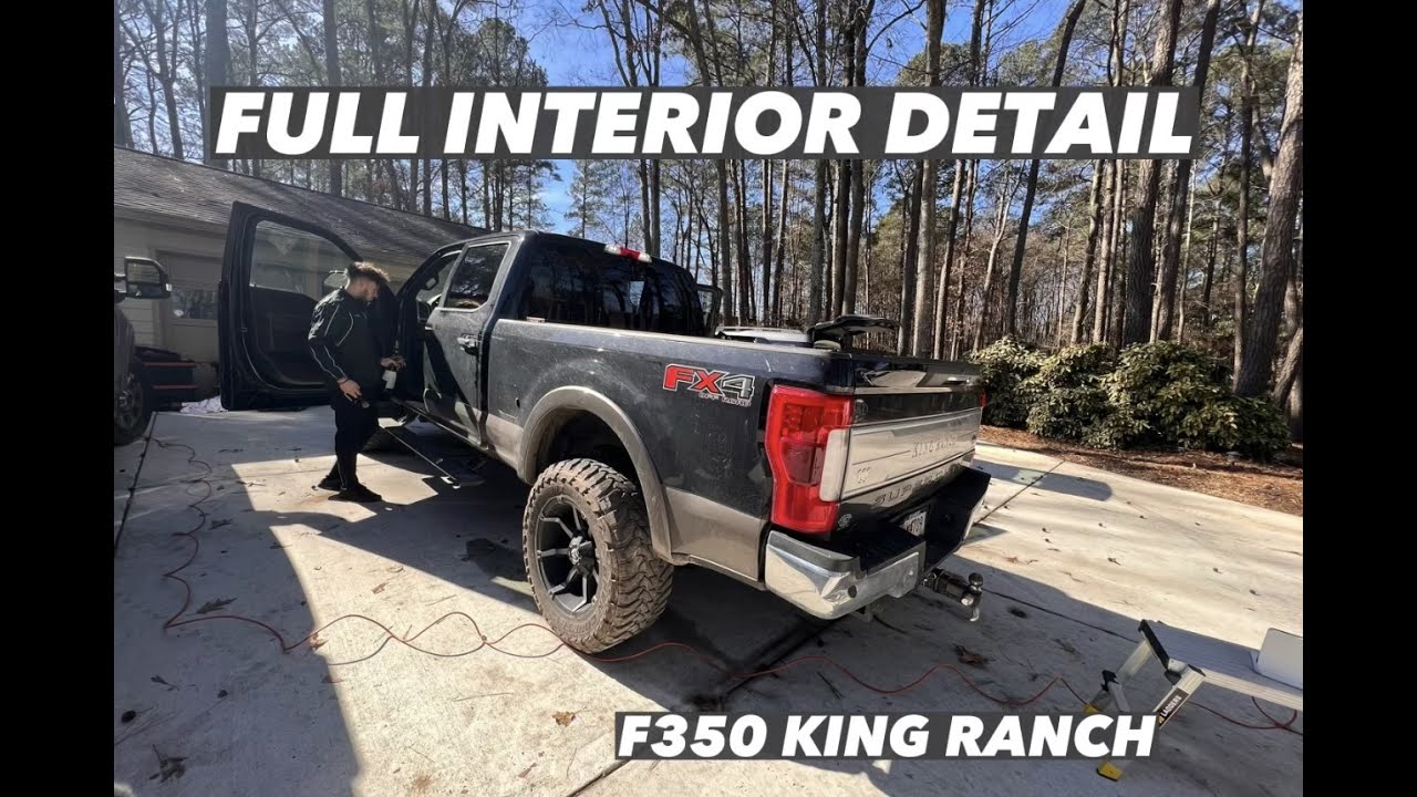 F-350 King Ranch Full Interior Detail - Mobile Detailing *Customer Reaction!*