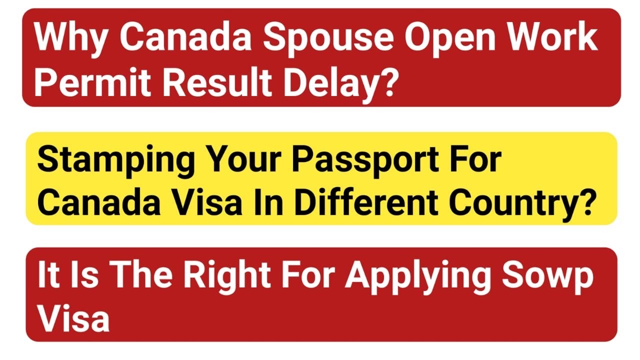 Why Canada Spouse Open Work Permit Visa Results Delay | SukhSimar Vlogs