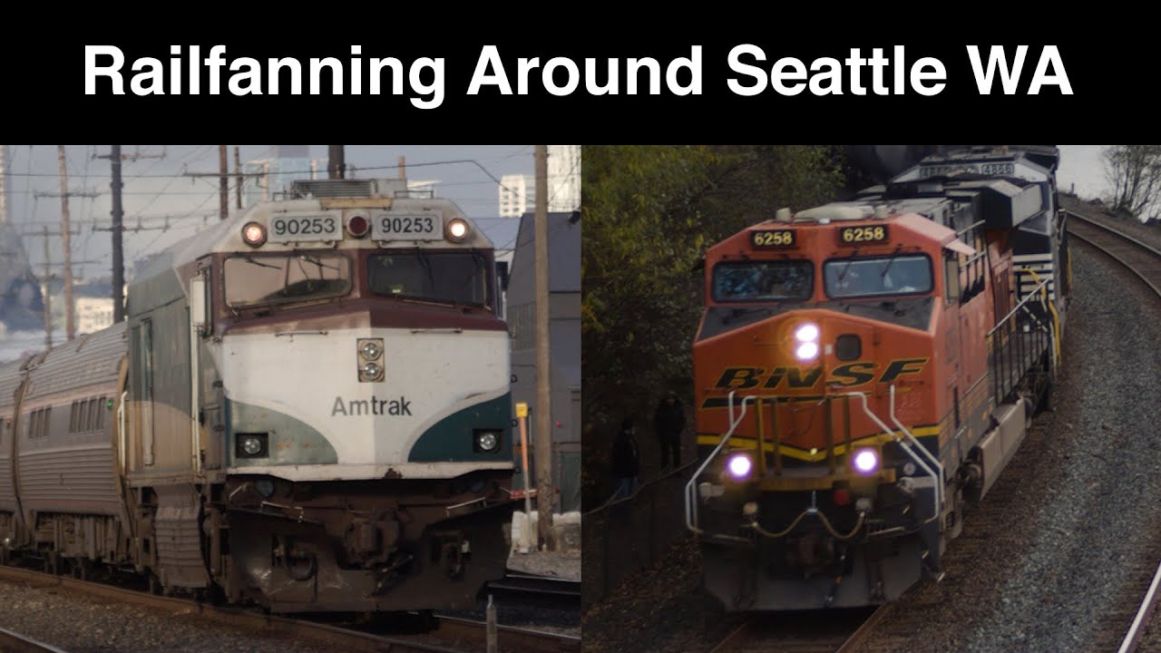 11/18 - 19/25 Railfanning Around Seattle WA (AMTK 108, NS, BCOL 4646, Boeing Hill Job)