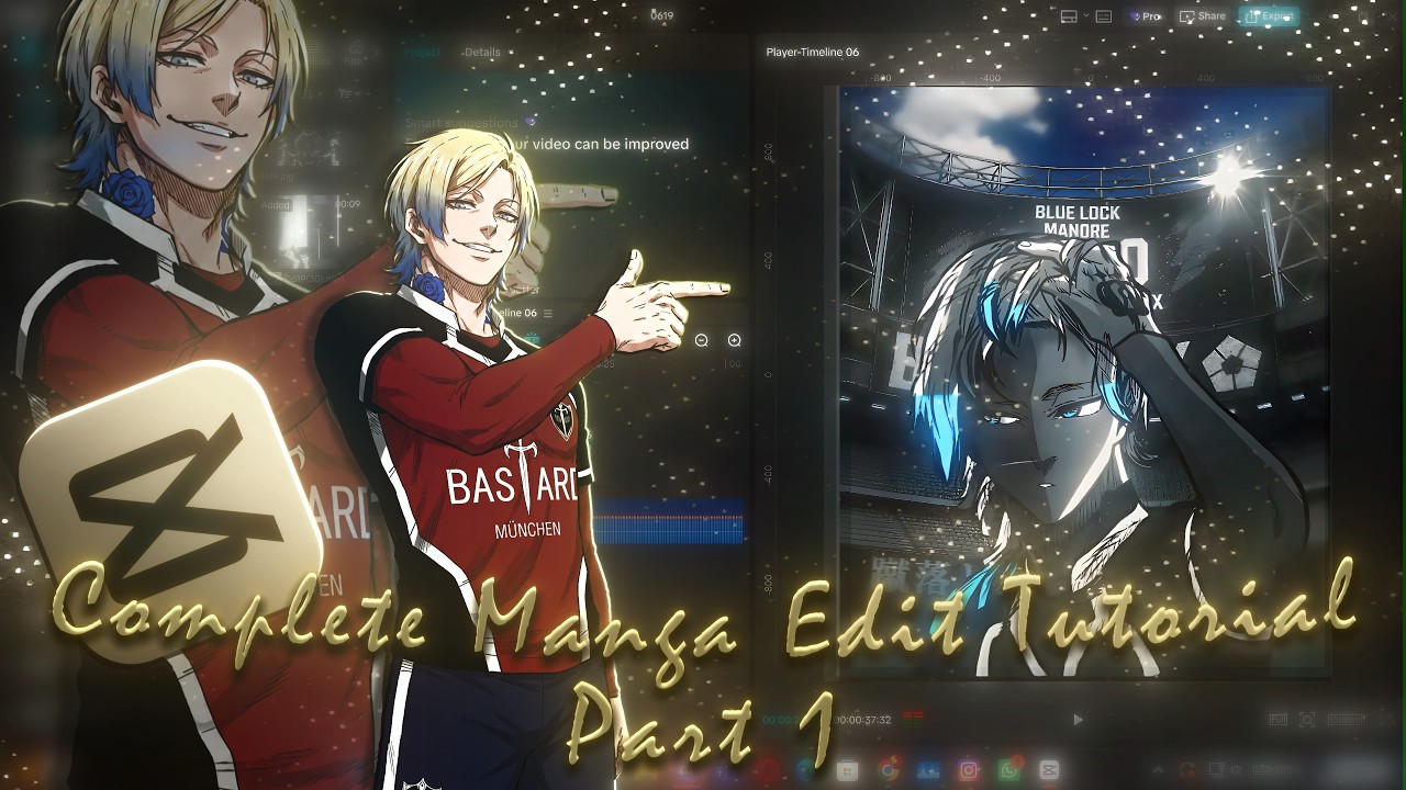 Full Manga Edit Tutorial Series in Capcut | Part 1 #capcutpc