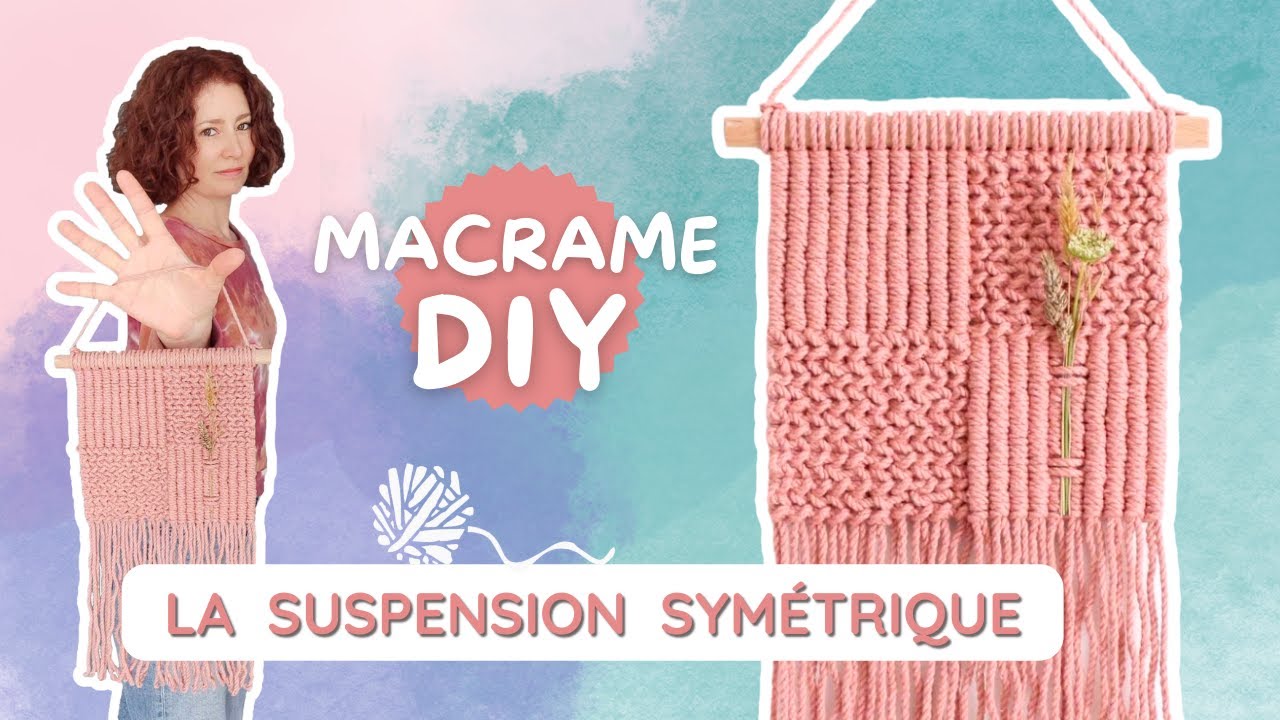 🧶Une SUSPENSION FLEURIE en MACRAMÉ tellement facile à faire!
