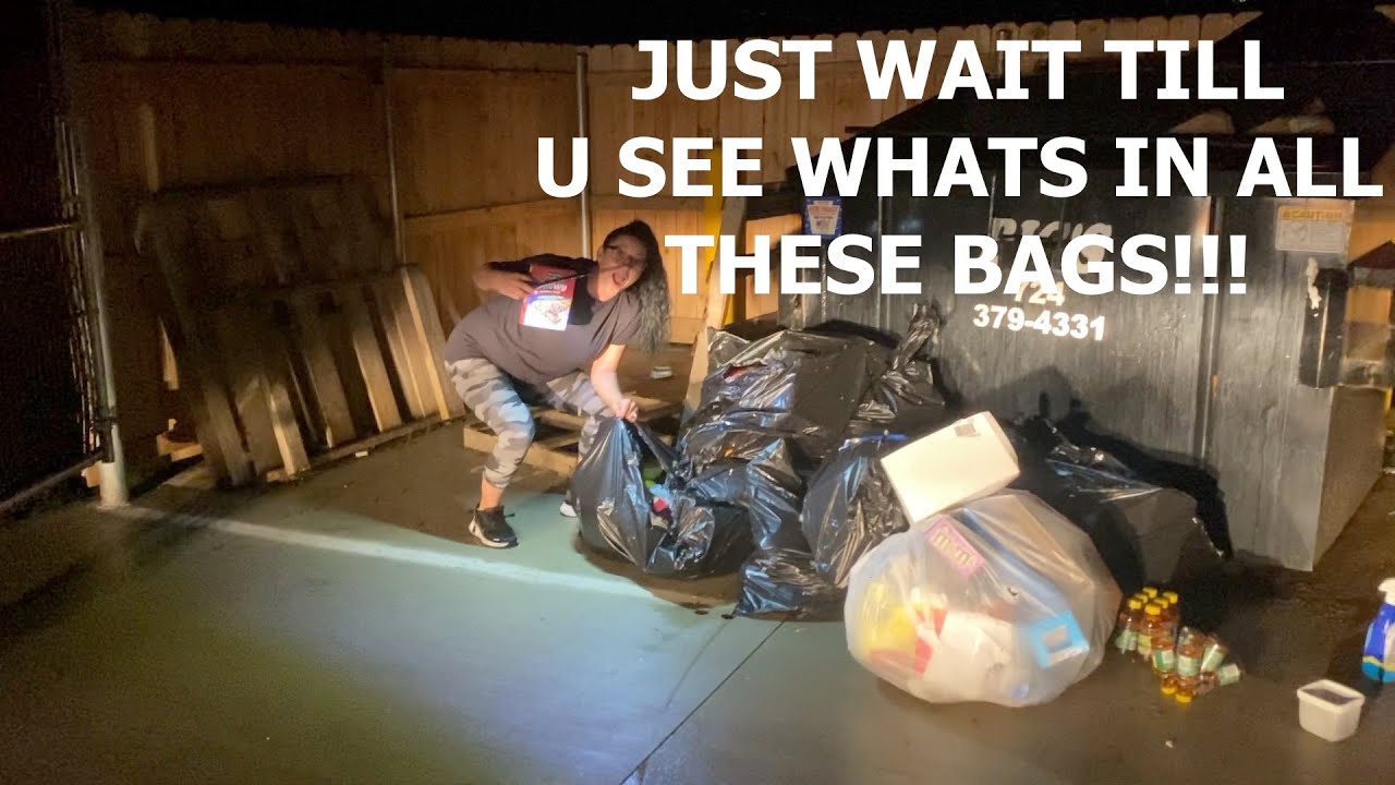 DUMPSTER DIVIN//BAG ON BAGS ON BAGS!!!! 😱🙌🏻💃🏻
