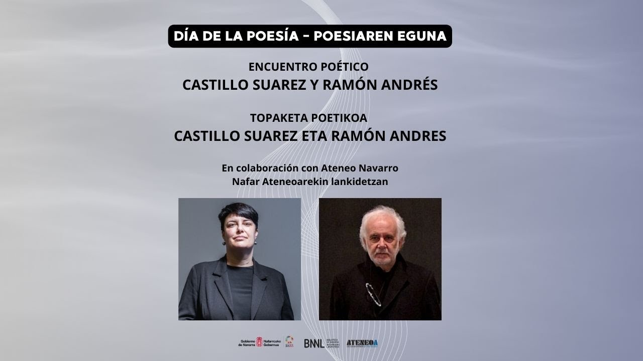 Encuentro poético con Castillo Suarez y Ramón Andrés. Día de la Poesía