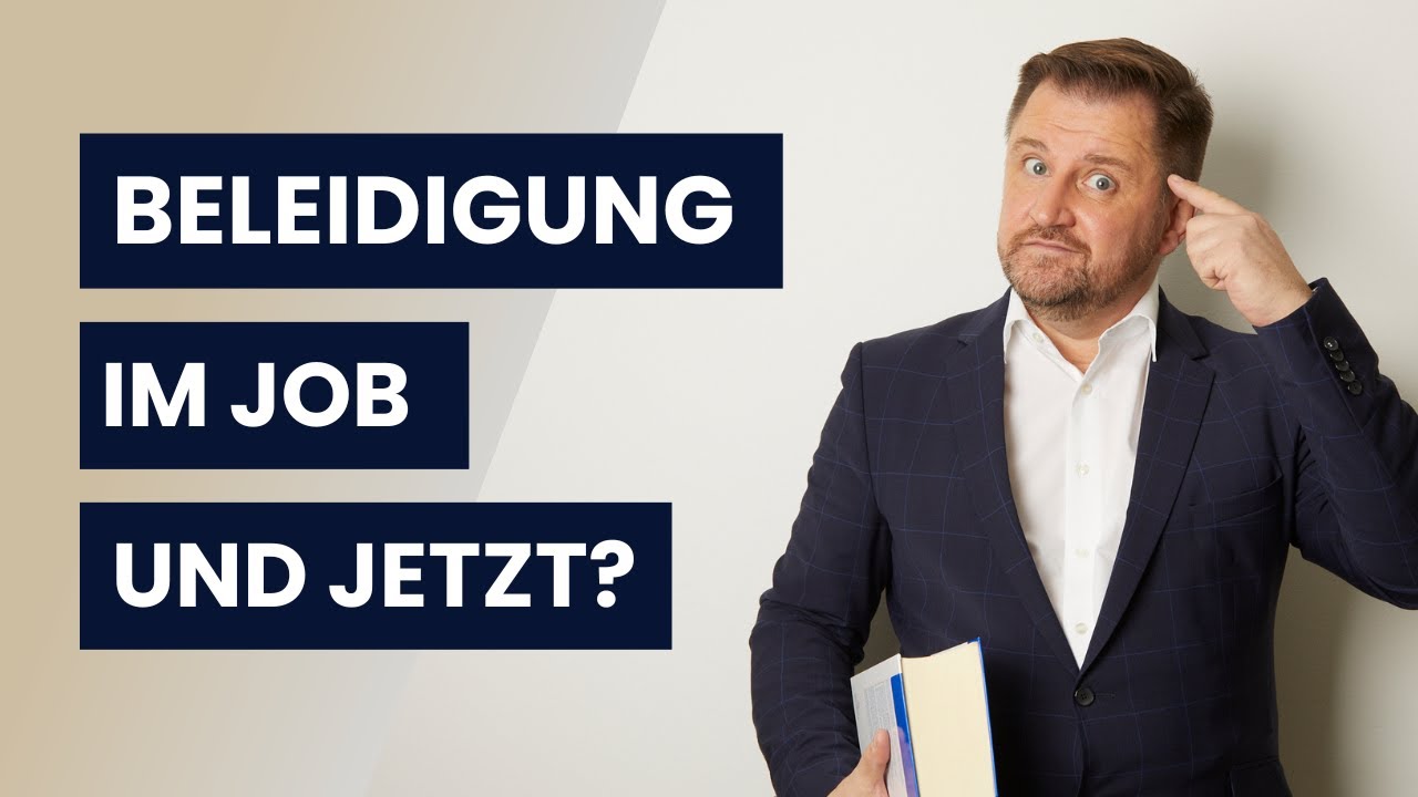 Beleidigung am Arbeitsplatz: Das sollte man beachten  | Anwalt Ansgar Dittmar