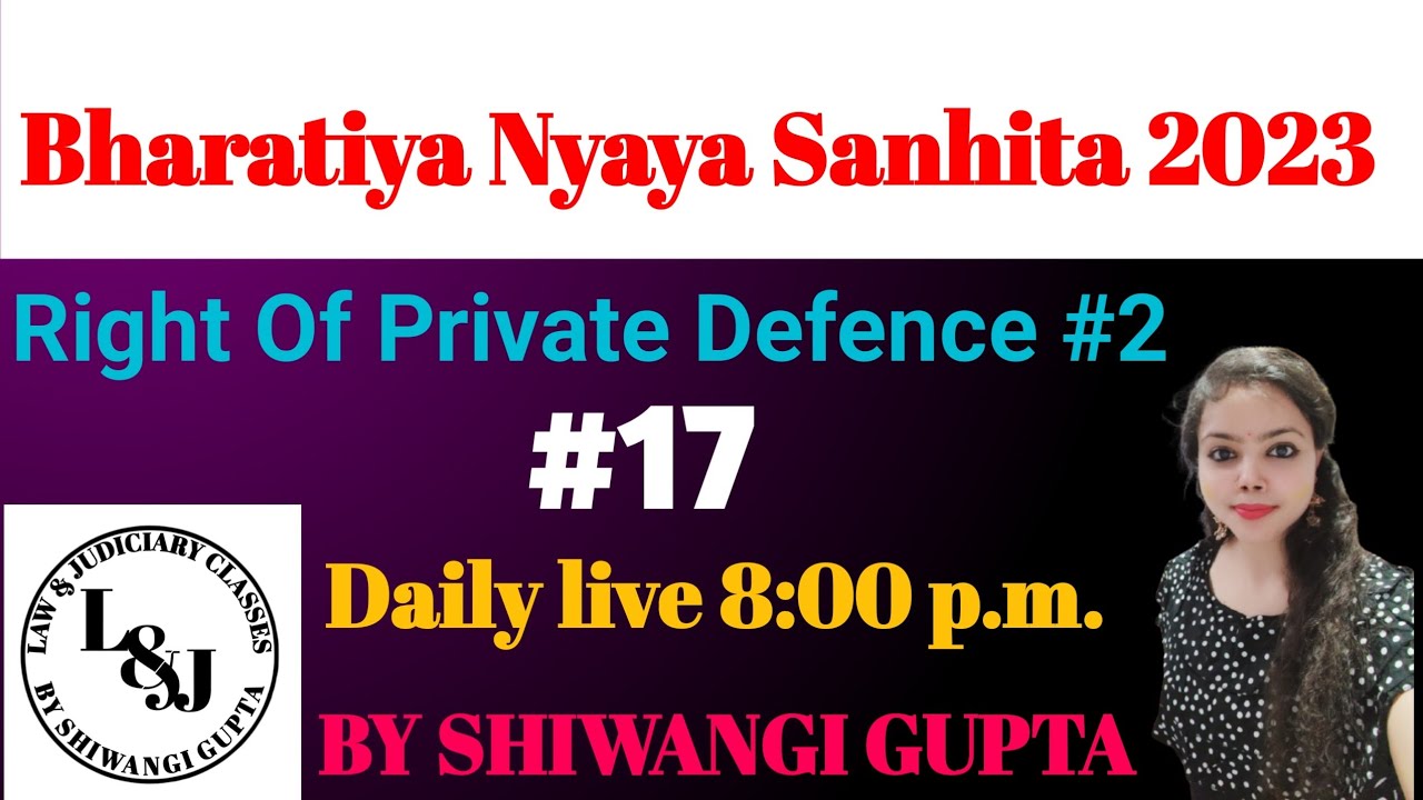 BNS Complete Lecturer | BNS for All State Judiciary Exam & AIBE | Bharatiya Nyaya Sanhita 2023 | Law