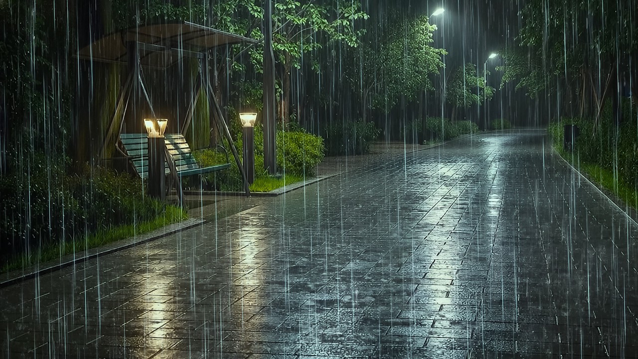 Rain Sounds That Knock You Out Cold | Gentle Rain on Path | ASMR Rain to Sleep Deeply