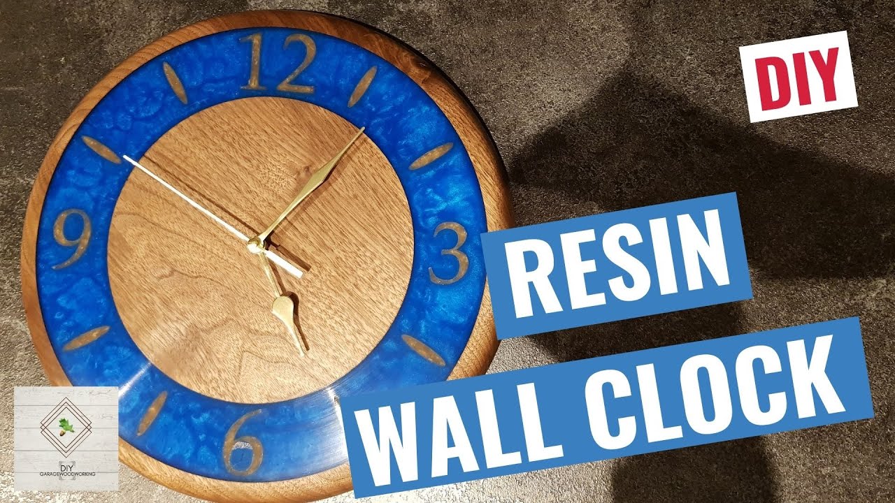 Resin wall clock Clock challenge 2021  Woodturning