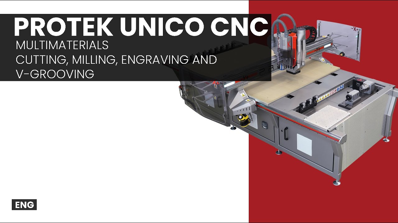 🟢 UNICO CNC - Cutting, Milling, Engraving and V-Grooving on multimaterials