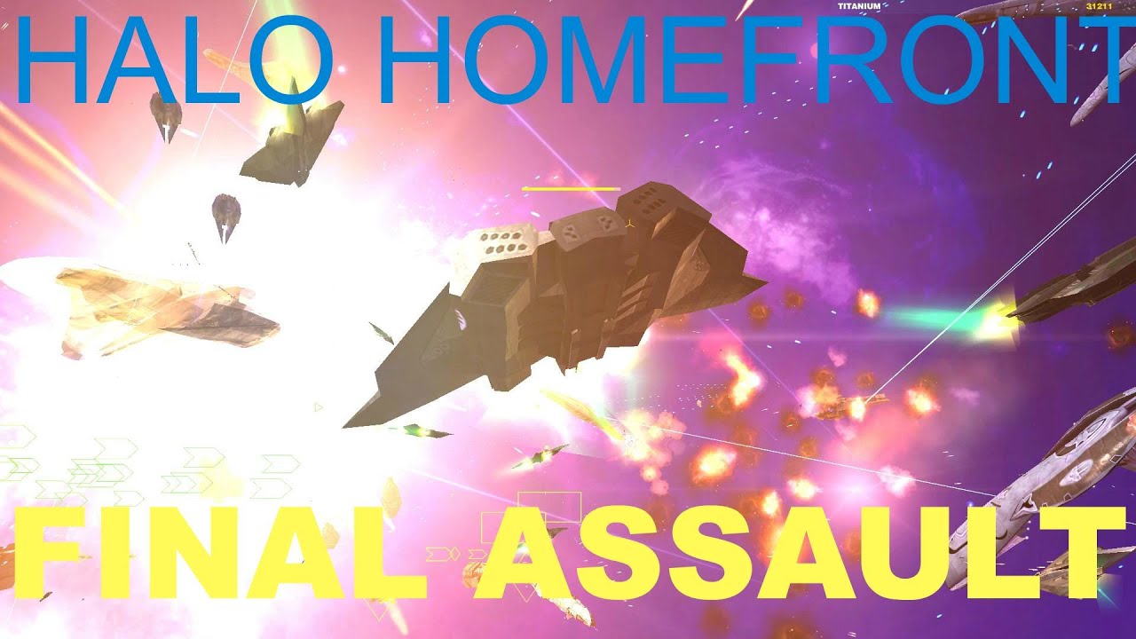 HOMEWORLD Remastered Halo Homefront MOD: FINAL ASSAULT :GamePlay HD 60fps