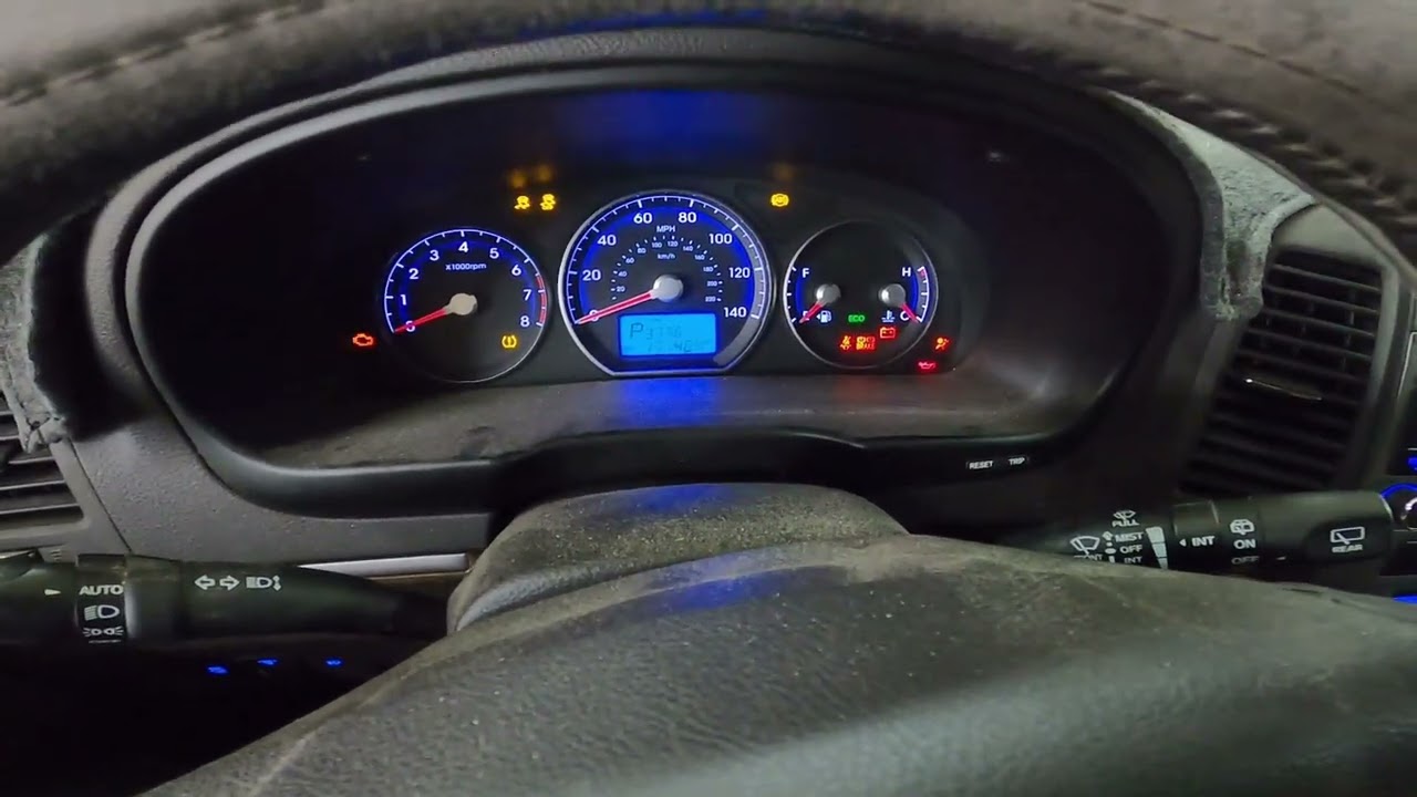 Сброс срока службы масла Hyundai Santa Fe