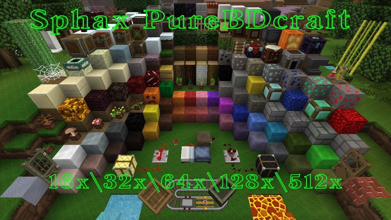 Лутшие RESOURCE PACKS MINECRAFT !Sphax PureBDcraft! [1 серия]