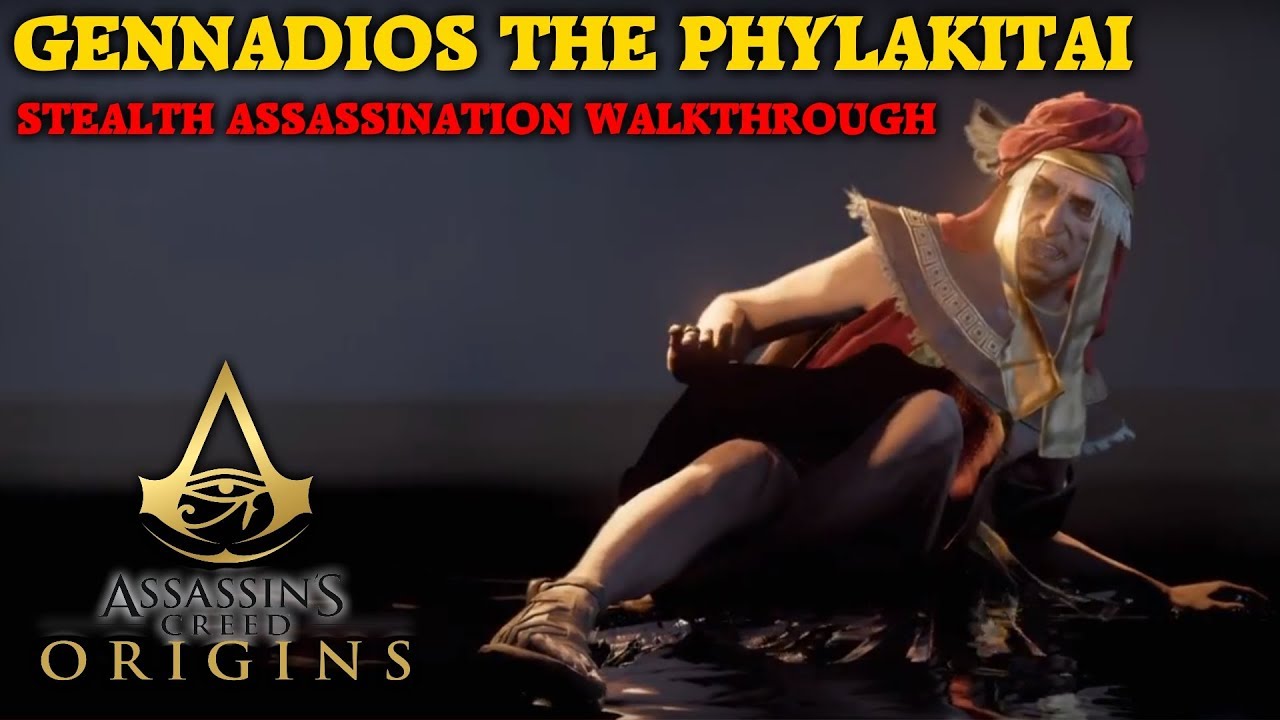 Assassin's Creed Origins - Gennadios The Phylakitai - Stealth Assassination Walkthrough