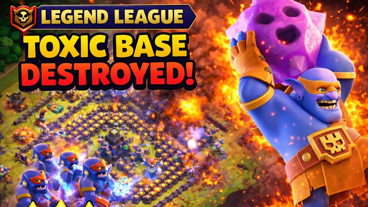 TH18 LEGEND LEAGUE DOMINATION with SUPER BOWLERS 💥 Easy 3 Star Strategy