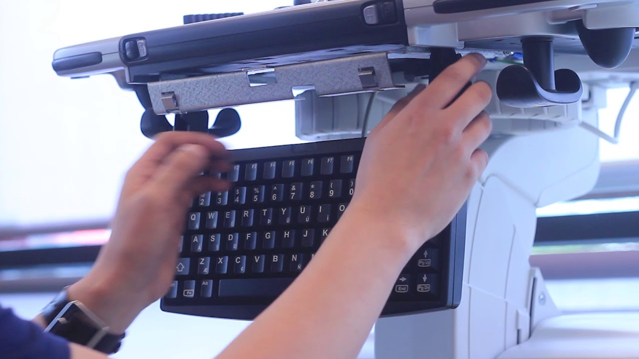 GE Vivid E9 - Keyboard - Removal/Installation