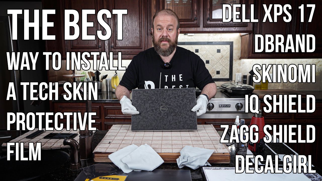 How to Install a Laptop Notebook Skin Wet Installation Dell XPS 17 15 13 DBrand Skinomi IQ Shield