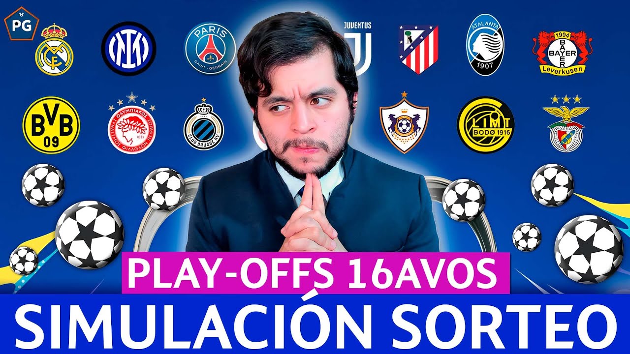 CHAMPIONS LEAGUE 2025/2026🔥SIMULACIÓN SORTEO 16vos de FINAL