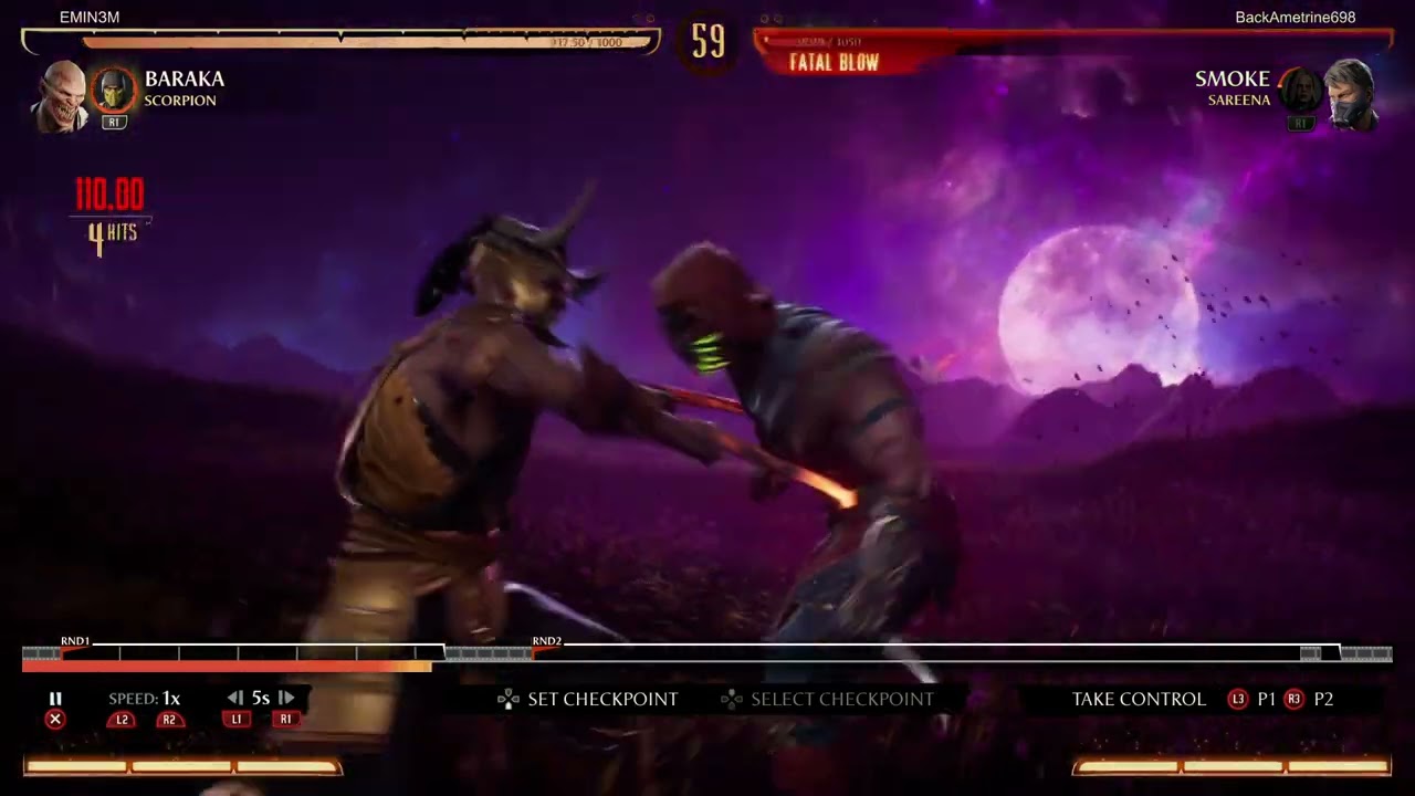 MK1 Online VS a Smoke Demi God player