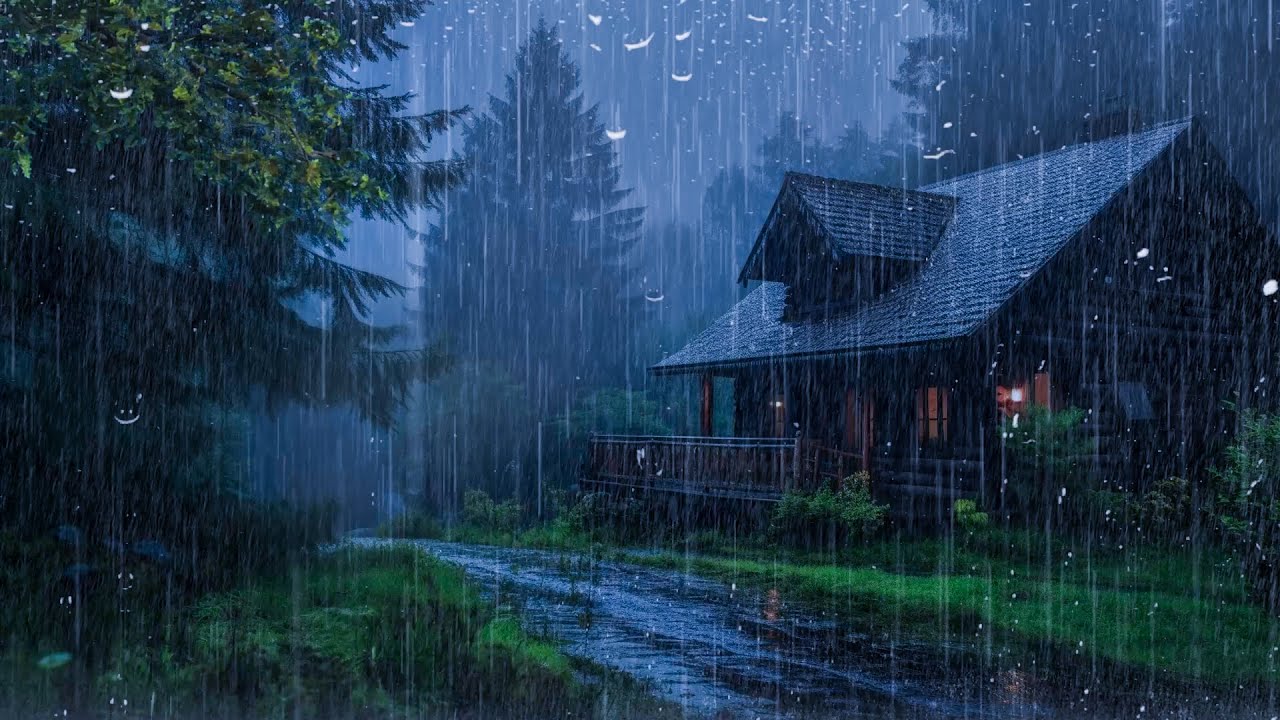 Gentle Night Rain - Rain Sounds For Sleeping - Beat Insomnia, Relax,Study, ASMR, Meditation