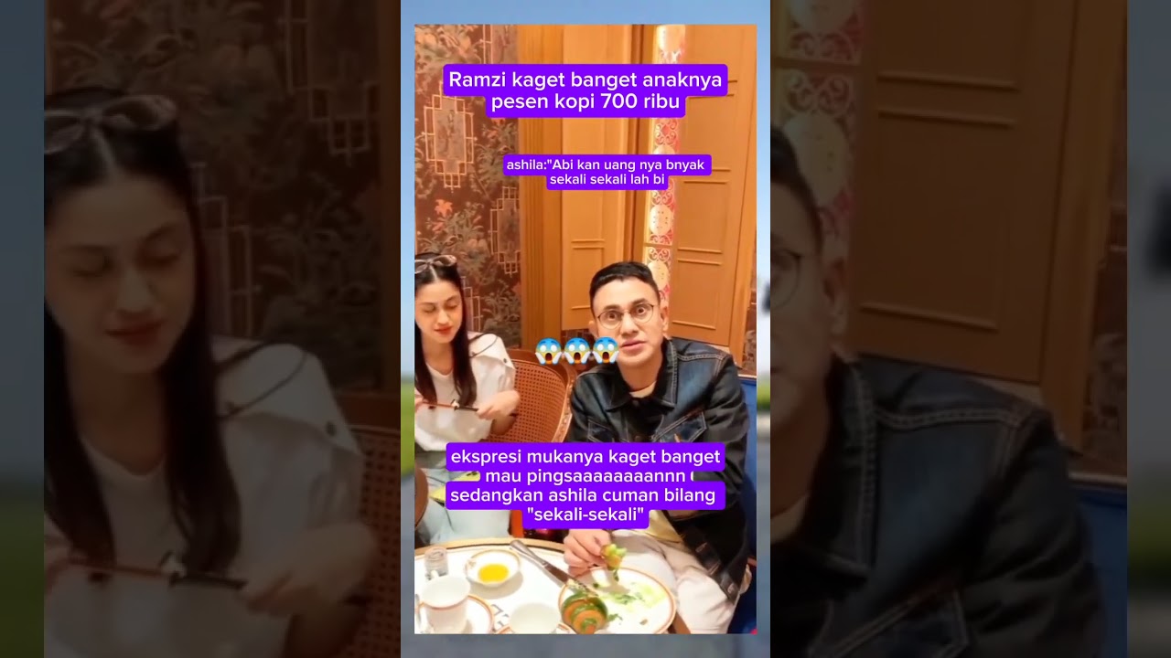 Ramzi kaget ashila pesen kopi 700 ribu #ramzi #asilamaisa